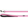 Flamingo Leash Leza Pink - vodítko pre malého psa, rukoväť s podšívkou, umelá koža, ružové, 1,5x100cm