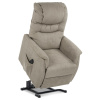 TV a relaxační křeslo s elektrickým ovládáním, potah cappuccino látka, 2 motory TV-1171 CAP2