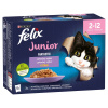 Felix Fantastic Junior hovädzie kura sardinky losos v želé 12 x 85 g