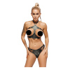 Zado Leather Harness Set 2001055 Black S/M