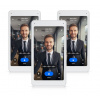 Ubiquiti UA-Intercom-Viewer-3, Displej k interkomu, dotyk.displej 5 , 1x RJ-45, PoE (3-pack)