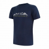 Triko krátké pánské SENSOR MERINO ACTIVE PT MOUNTAINS deep blue XXL