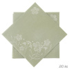 Orion Ubrousek papírový Greenish 20ks Green 33x33cm