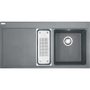Franke Mythos Fragranitový drez MTG 651-100/7, 100x52 cm, sivý kameň 114.0150.029