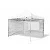 Záhradný párty stan nožnicový PROFI 3x3 m biely + 4 bočné steny