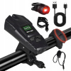 PREDNÁ LED CYKLISTICKÁ LAMPKA 2000MAH S ZVONČEKOM KLAKSÓN IPX4