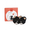 Doudou et Compagnie Paris Doudou Prvé topánočky set čierna mačka 0/6 mesiacov