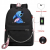 Batoh Nobrand Black School (Stich Lilo USB A4 mládežnícky batoh)