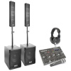 Vonyx 1500W Complete 2.2 Set aktívnych reproboxov s mixpultom, slúchadlami a mikrofónom