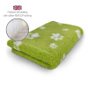 DRYBED Premium Vet Bed limetkovozelený + biele labky 100 x 75 cm