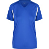 James & Nicholson Tričko JN 316, běžecké, krátký rukáv, dámské COT02031688800-royal/white XS Modrá/bílá