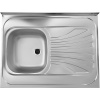 Alveus CLASSIC 30 N, Natur, ľavý 1009328 - Drez nerezový 800x600mm, vanička 340x370x155mm