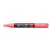 POSCA PC-1M popisovač, šírka stopy 0,7mm, okrúhly hrot, korálovo ružový (66)