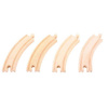 Bigjigs Rail Dlhé kruhové koľaje 17 cm 4 ks