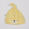 BOBAS FASHION Bavlnená dojčenská čiapočka Bobas Fashion Lucky žltá - 56