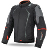 Bunda na motocykel SEVENTY DEGREES SD-JR47 čierno-sivo-červená Veľkosť: M