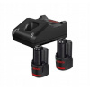 BOSCH GAL 12V-40 + 2x GBA 12V 2.0Ah 1.600.A01.9R8