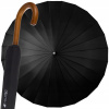 Dáždniky - Automatický, dlhý, XL dáždnik, čierny obal Malatec (Vládny dáždnik elegantné 24 drôtov Veľký xxl 145 cm)