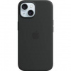 Kryt na mobil Apple iPhone 15 Silicone Case with MagSafe - Black MXPD3ZM/A