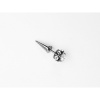 Piercing do ucha hrot biely kameň