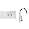 Set Blanco Legra 6 S + Blanco Mida-S Chróm biela