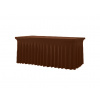 TENTino Elastický poťah SKIRTING na skladací stôl 180-183x76 cm VIAC FARIEB Farba obrusu: ČOKOLÁDOVOHNEDÁ / CHOCOLATE
