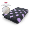 DRYBED Premium Vet Bed Bodky antracitový + fialový 100 x 75 cm