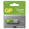 Alkalická batéria GP Super LR6 (AA), 4 ks