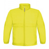 B&C Jacket Sirocco Detská jarná bunda JK950 Ultra Yellow 3/4 (98/104)