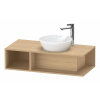 DURAVIT D-Neo závesná skrinka pod umývadlo na dosku Compact, 1 otvorená priehrada vľavo, 1000 x 480 x 260 mm, dub prírodný, DE493903030