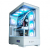 ZALMAN case P50 DS, Mid Tower, ATX, 2xUSB 3.0, 1xUSB-C, 4x 120mm ARGB Fan, Boční display, bílá P50 DS White