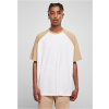 Organic Oversized Raglan Tee - white/unionbeige S