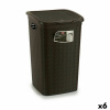 Bravissima Kitchen Kôš na prádlo Stefanplast Elegance Gaštanová Plastické 50 L 36,5 x 54,5 x 38 cm (6 ks)