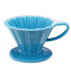 Tiamo keramický dripper na kávu V02 světle modrý
