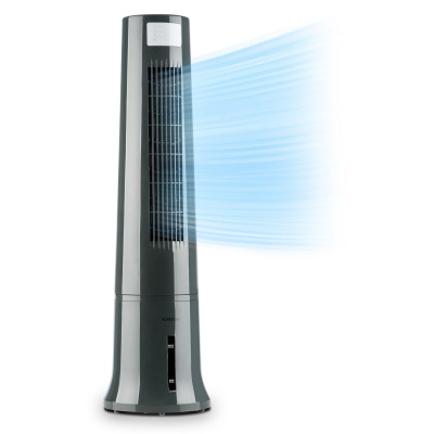 Klarstein Highrise, ochladzovač vzduchu, ventilátor, zvlhčovač vzduchu, 40 W, 2.5 l, chladiaci box (XJ6-Highrise-B)