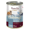 Family FIRST FAMILY FIRST Holidays Junior s jelením, hovädzím mäsom a mrkvou - Mokré krmivo pre psov - 400 g