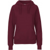 NEUTRAL O 83101 / Dámska mikina s kapucňou z bio bavlny - bordeaux XXL