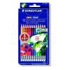 Farebné ceruzky s gumou šesťhranné Staedtler Noris Club 12 farieb