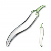 Gläs Glass Naturals Chili Pepper Dildo, sklenené dildo 20,5 x 1,3–3 cm