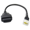 DELPHI BENELLI NT GT TRK 6 pin CAN redukce OBD2 motocykl, pro TuneECU - K + CAN, 6pin (DIAGNOSTIKA OBD BENELLI K + CAN)