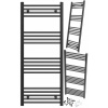 Vodný kúpeľňový radiátor Granitan 582 W 500 x 1200 mm čierny