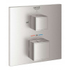 Grohe Grohtherm Cube Termostatická batéria pod omietku pre 2 spotrebiče, supersteel 24155DC0-GR