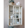 Chic Antique Krémová antik nástenná drevená skrinka s posuvnými dvierkami Milla - 52*20*70cm - Chic Antique