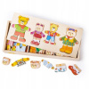 Bigjigs oblékací puzzle v krabičce Medvědí rodinka