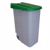 Denox odpadkový kôš RECICLO na triedený odpad 85 L, zelené veko, plastový s