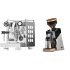 Rocket Espresso Appartamento, white + Eureka Mignon Single Dose PRO, Chrome & Oak
