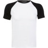 SOL's Collection Tričko Funky, 2-barevné raglánové, krátký rukáv, pánské COT25119091002-white/black M Bílá/černá