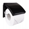 Držiak toaletného papiera, čierny