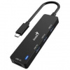 USB Hub Genius UH-400, USB-C / 4x USB3.0 (31240002400) čierny