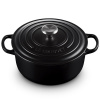 Le Creuset - Liatinový hrniec okrúhly s pokrievkou 20cm/2,4l čierny